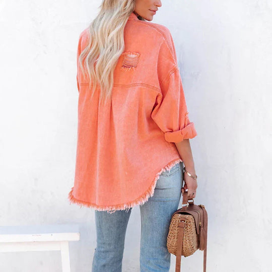 Casual Oversized Spijkerjack voor Vrouwen