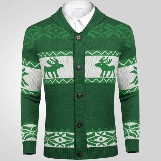 Luxe Gebreide Kerst Vest voor Mannen