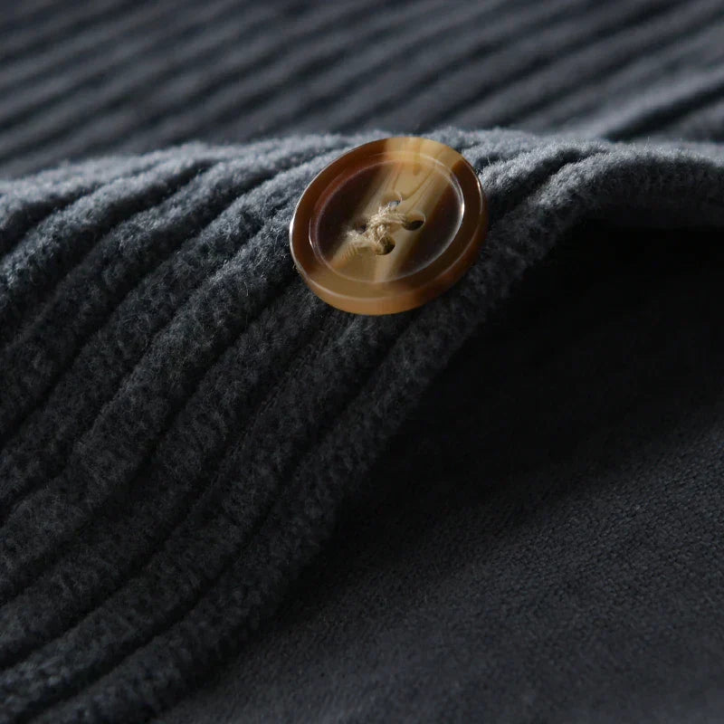 Klassiek Corduroy Overhemd met Knopen voor Mannen
