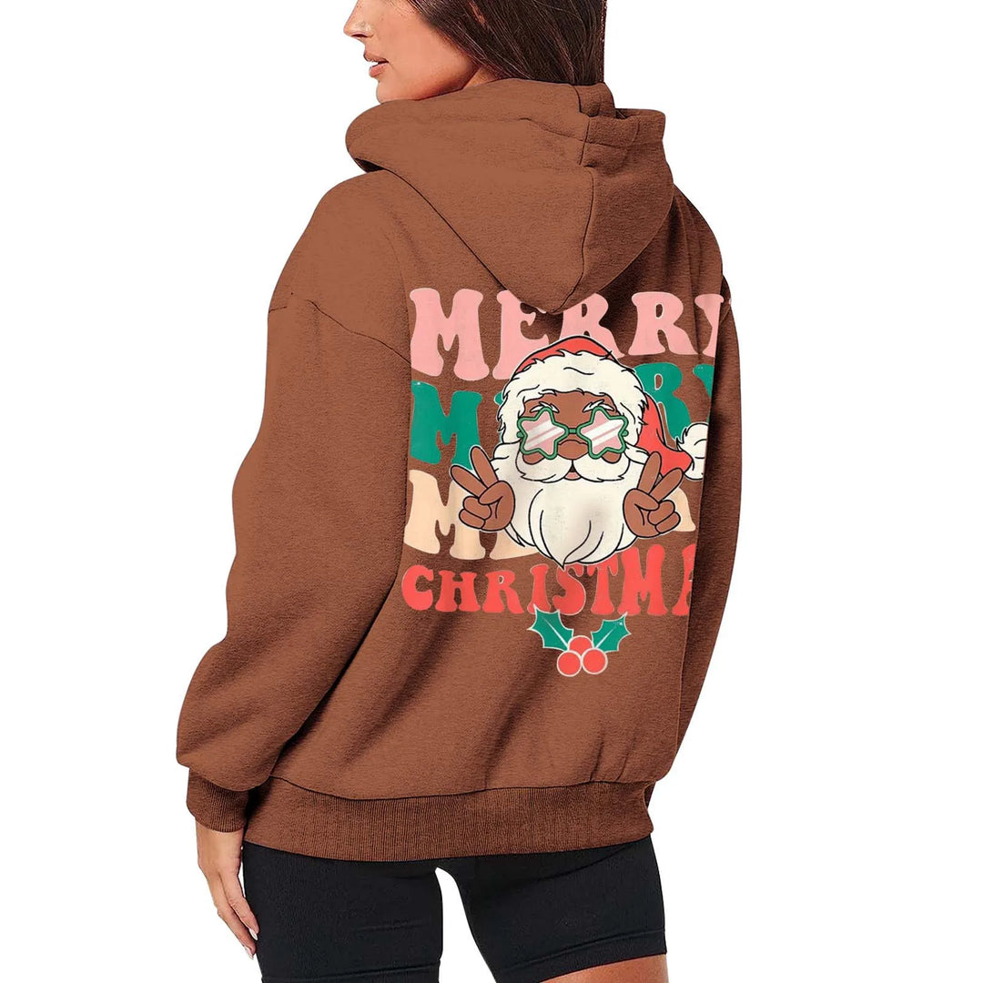 Comfy Kerst Vest met Capuchon voor Vrouwen