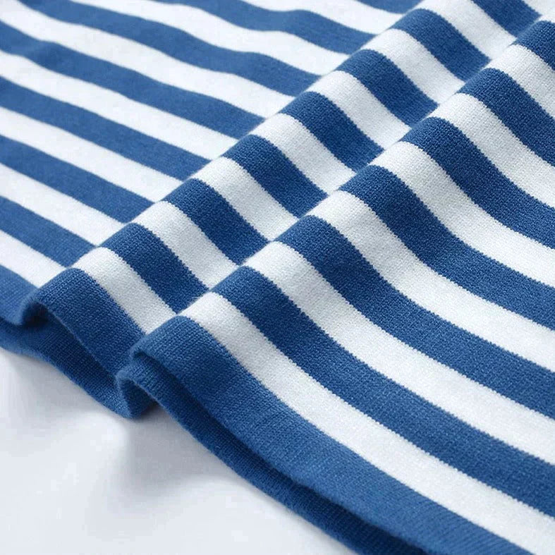 Gestreepte Damestrui | Trendy Lange Mouwen Top voor Vrouwen