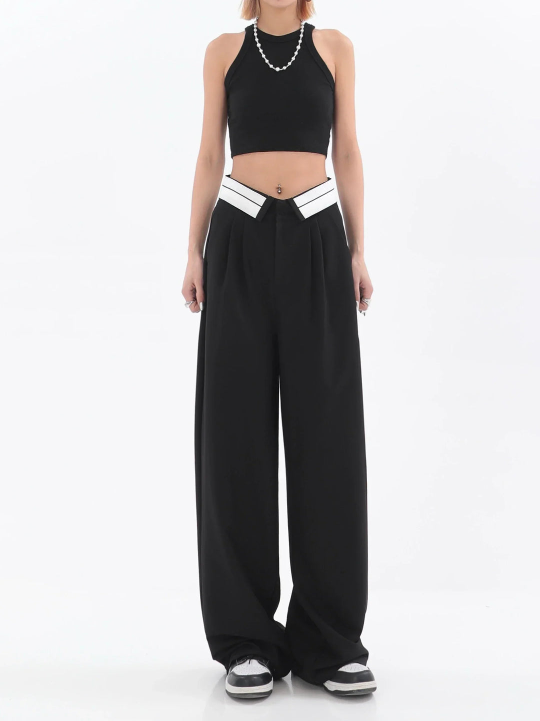 Modieuze Wijde Broek voor Vrouwen