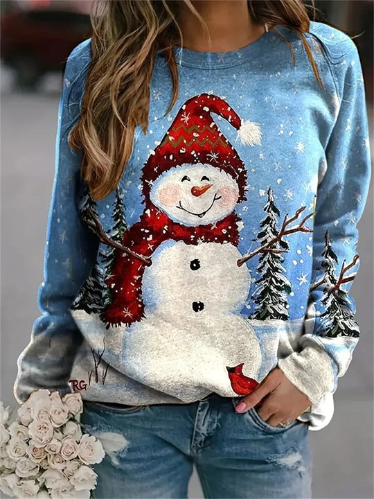 Kersttrui met Sneeuwpop voor Vrouwen