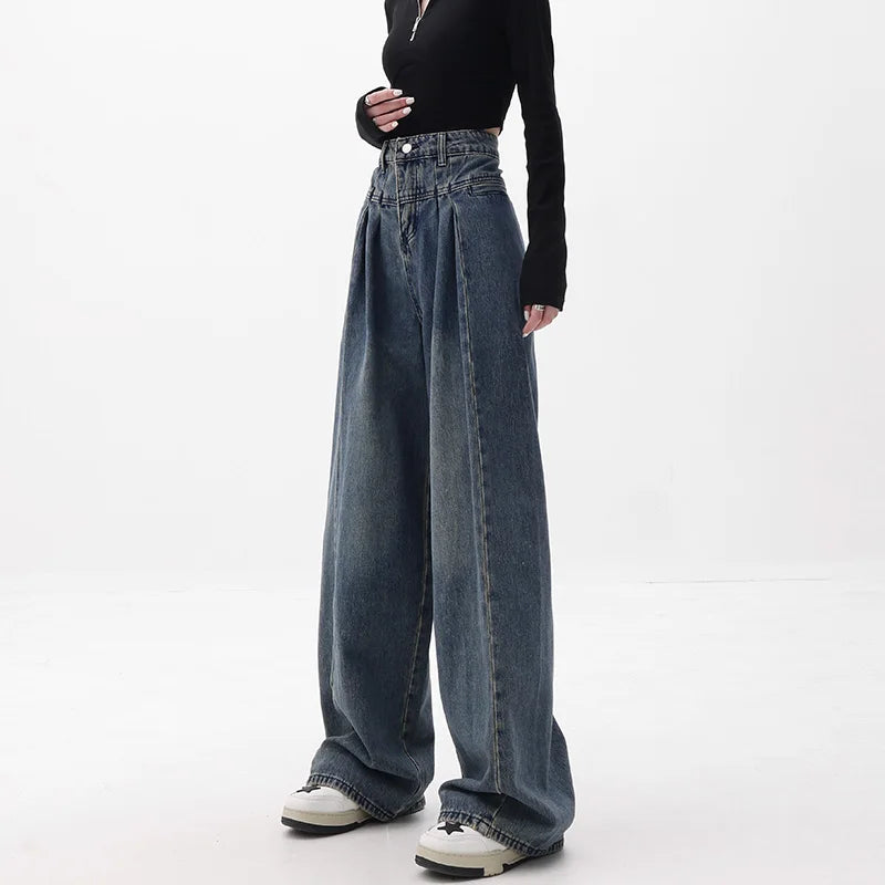 Hoge Taille Wijde Jeans voor Vrouwen