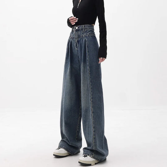 Hoge Taille Wijde Jeans voor Vrouwen