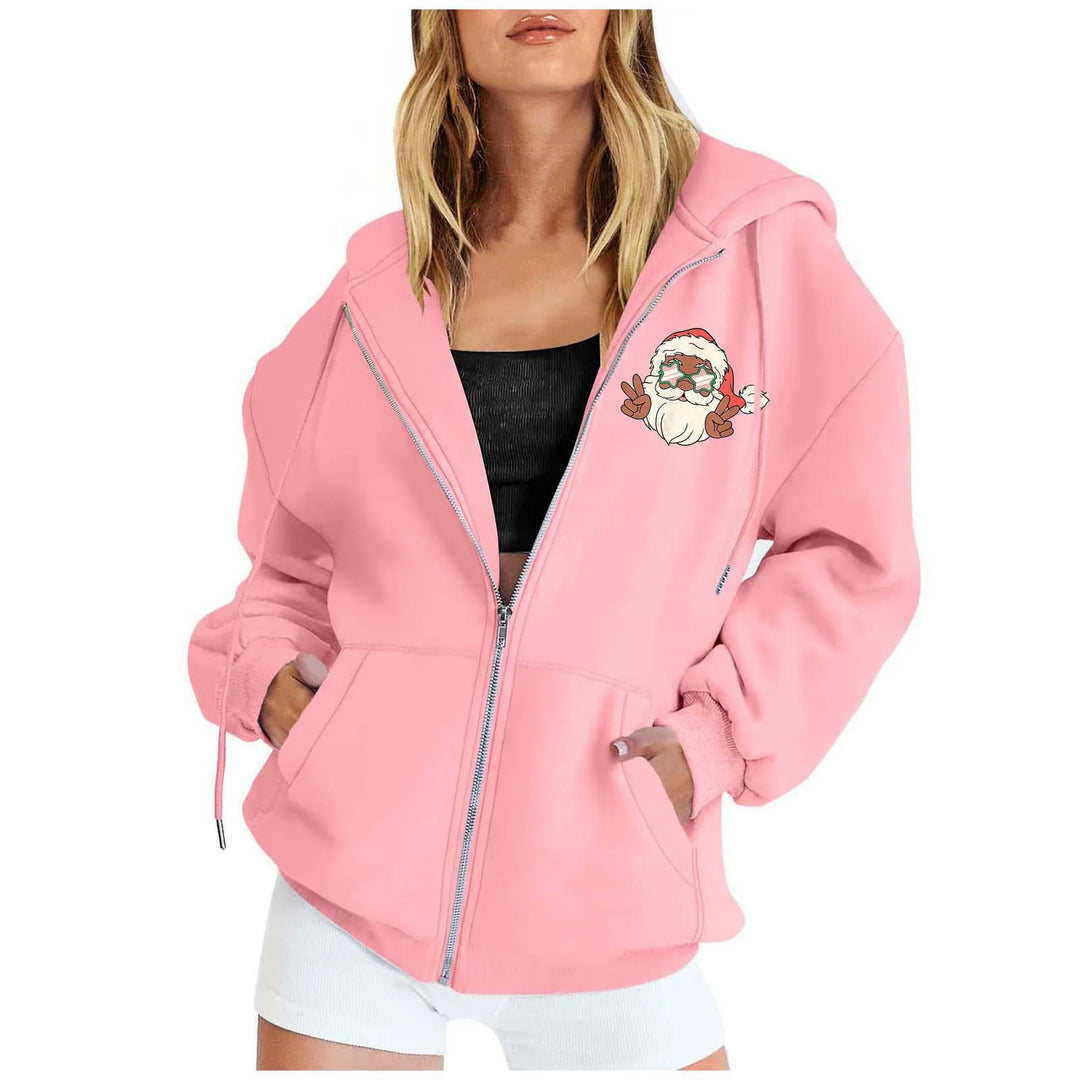 Comfy Kerst Vest met Capuchon voor Vrouwen