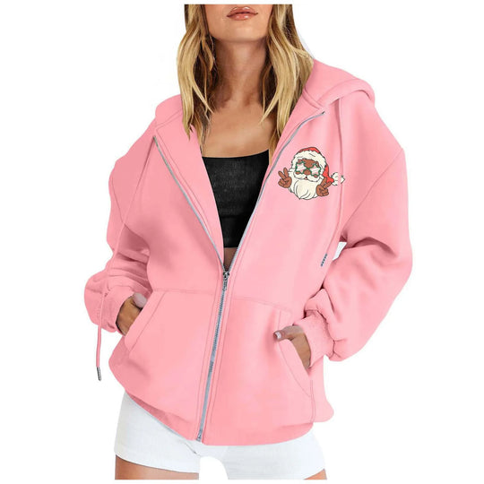 Comfy Kerst Vest met Capuchon voor Vrouwen