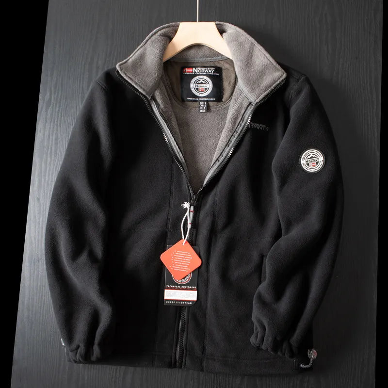 Ultra-Warme Fleece Jas met Rits voor Mannen en Vrouwen