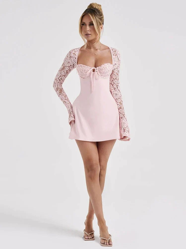 Iconische Bodycon Kanten Jurk voor Vrouwen