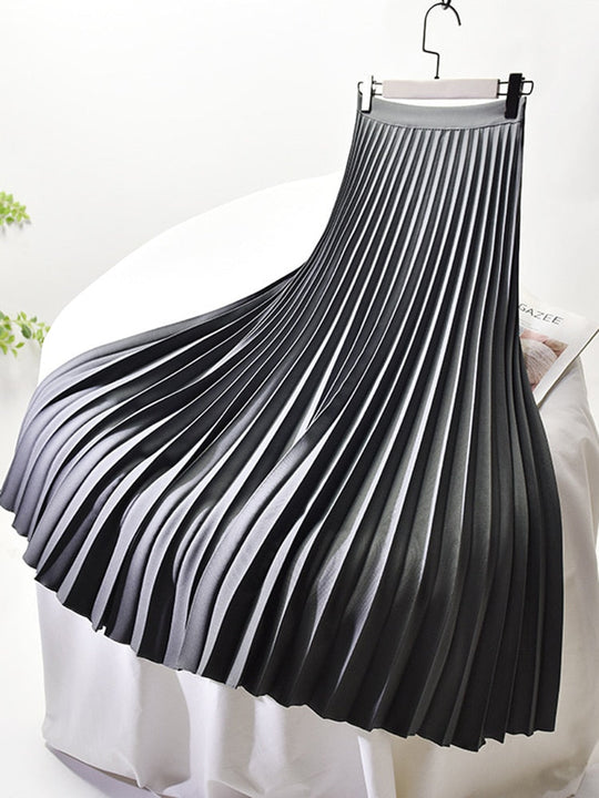 Geplooide Hoge Taille Rok voor Vrouwen