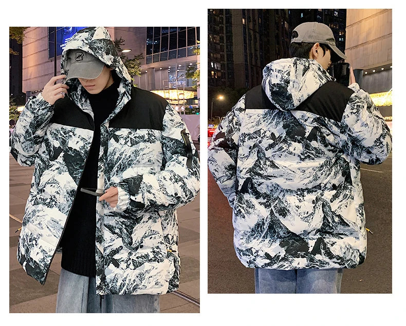 Camouflage Winterjas voor Mannen