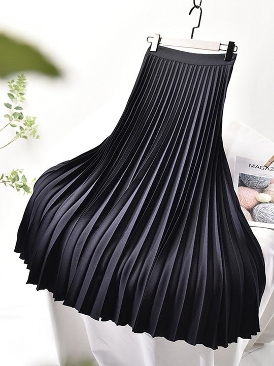 Geplooide Hoge Taille Rok voor Vrouwen