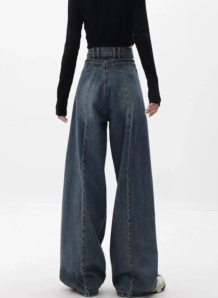 Hoge Taille Wijde Jeans voor Vrouwen
