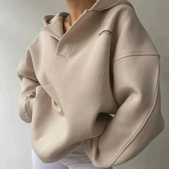 Casual Hoodie met Opstaande Kraag voor Vrouwen