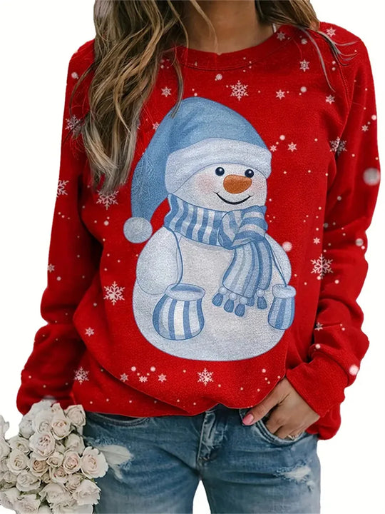 Kersttrui met Sneeuwpop voor Vrouwen