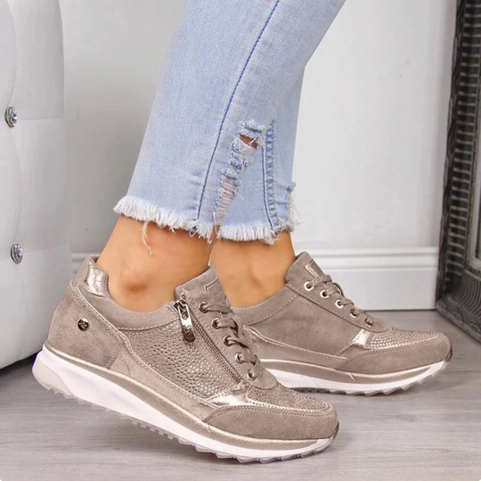 Casual Comfort Sneakers met Luxe Details voor Vrouwen