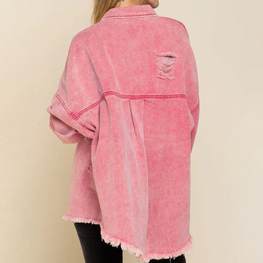 Casual Oversized Spijkerjack voor Vrouwen