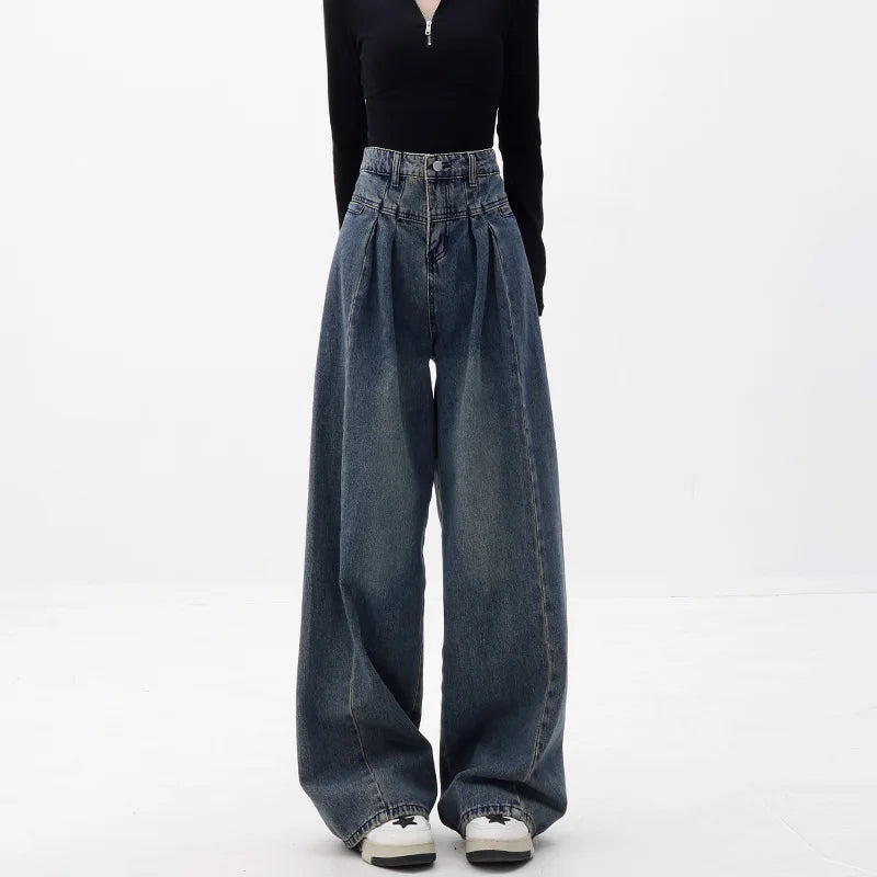 Hoge Taille Wijde Jeans voor Vrouwen