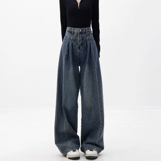 Hoge Taille Wijde Jeans voor Vrouwen