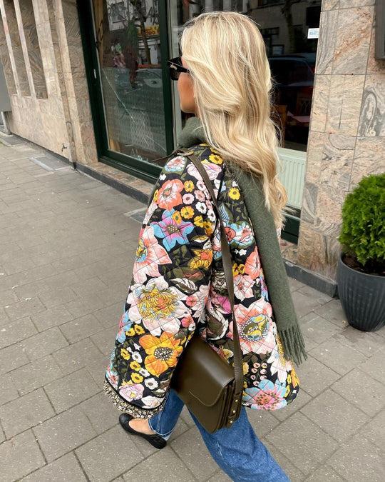 Bloemenprint Jas voor Vrouwen