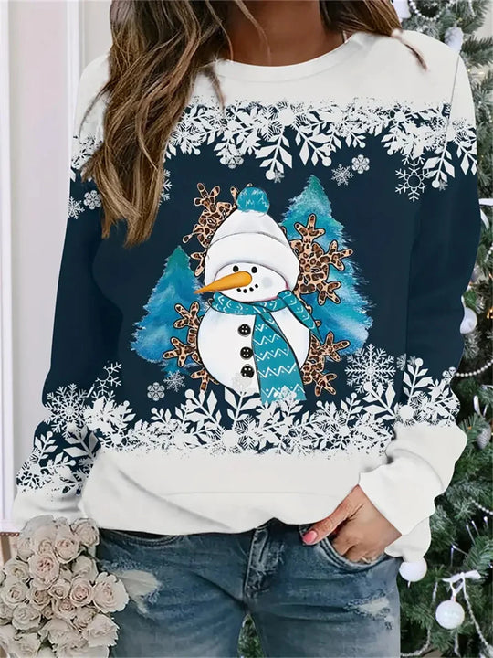 Kersttrui met Sneeuwpop voor Vrouwen