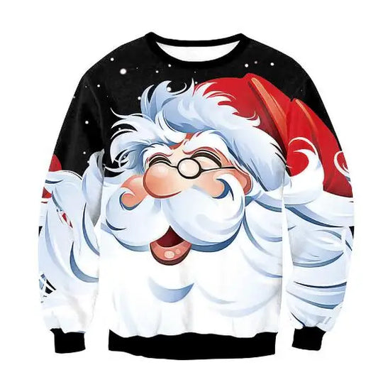 Vrolijke 3D Gedrukte Kersttrui