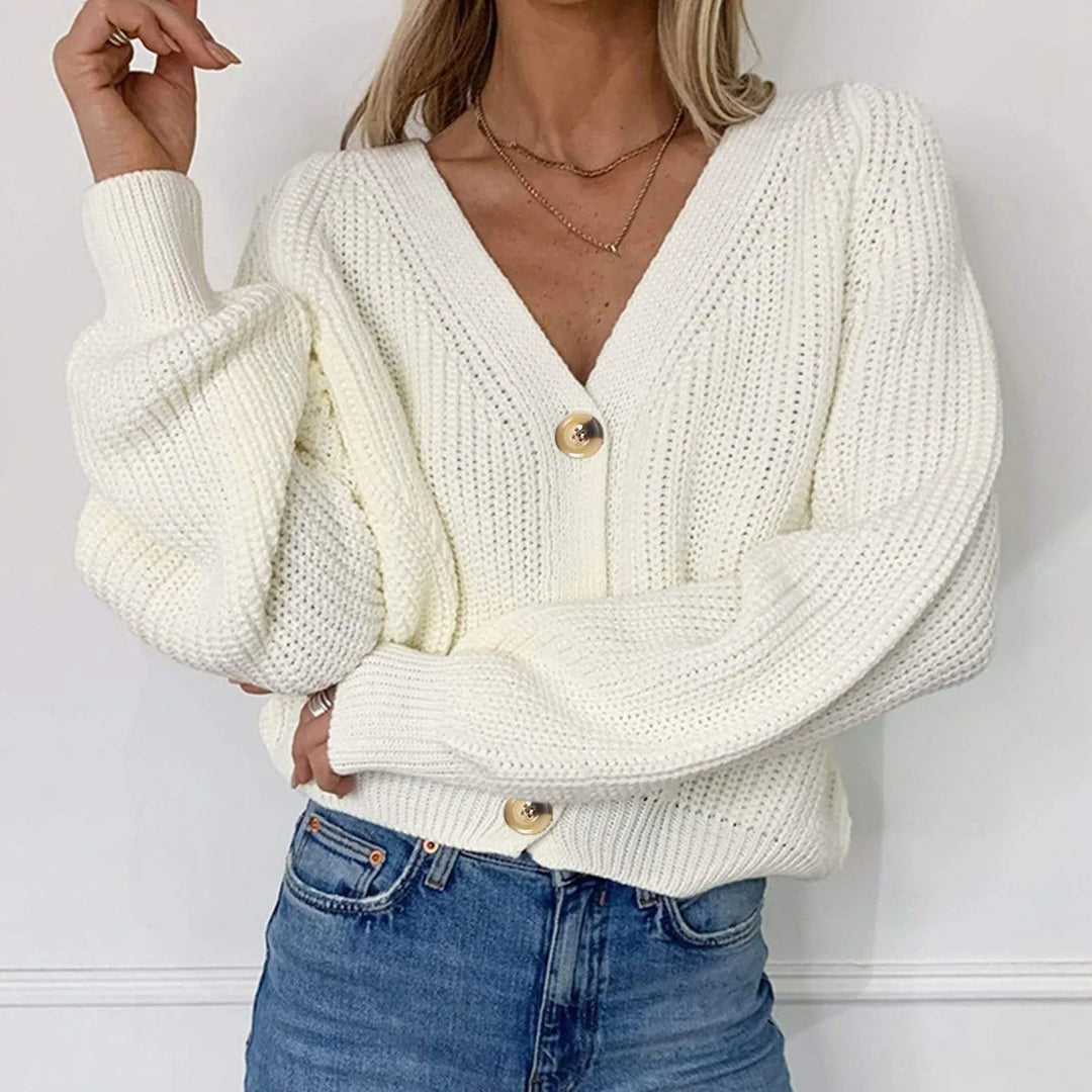 Elegant Gebreid Vest met V-Hals voor Vrouwen