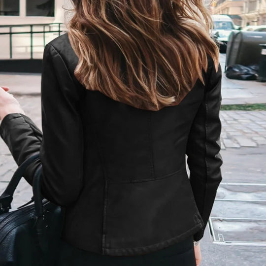 Chique Stedelijk Slim Fit Jas voor Vrouwen