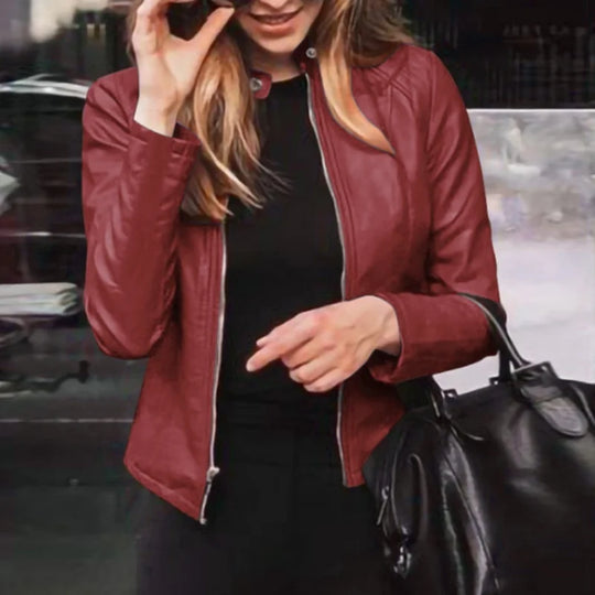 Chique Stedelijk Slim Fit Jas voor Vrouwen