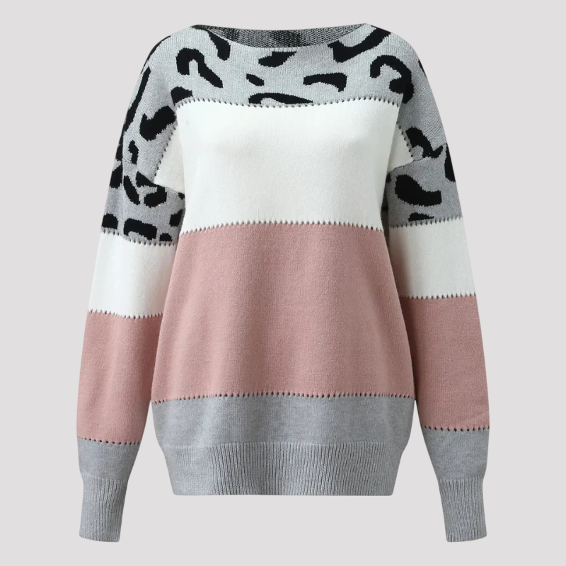 Chique Sweater met Luipaard print voor Vrouwen