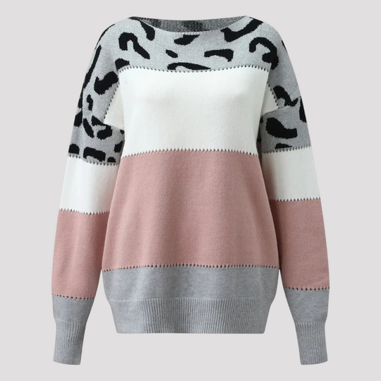 Chique Sweater met Luipaard print voor Vrouwen