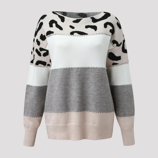 Chique Sweater met Luipaard print voor Vrouwen