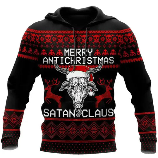 Viking Hoodie met 3D-print voor Mannen