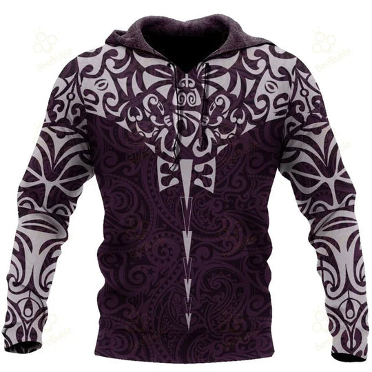 Viking Hoodie met 3D-print voor Mannen