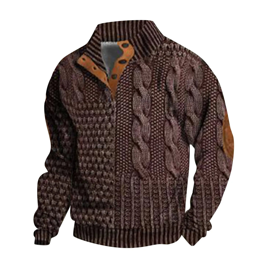 Casual Retro Kasjmier Trui voor Mannen