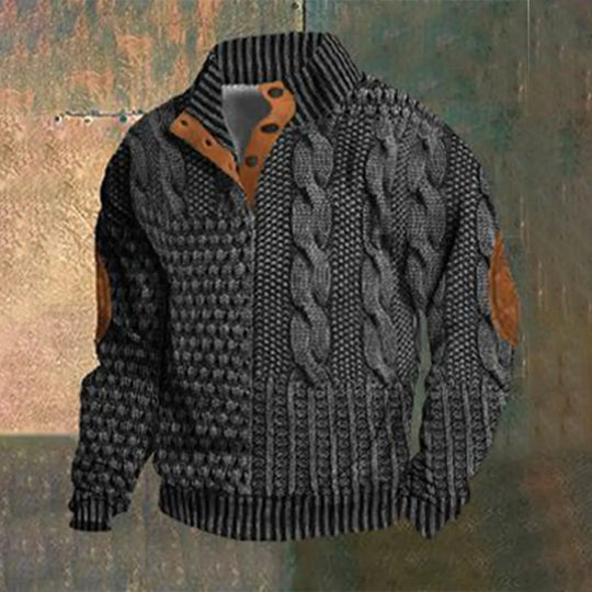 Casual Retro Kasjmier Trui voor Mannen