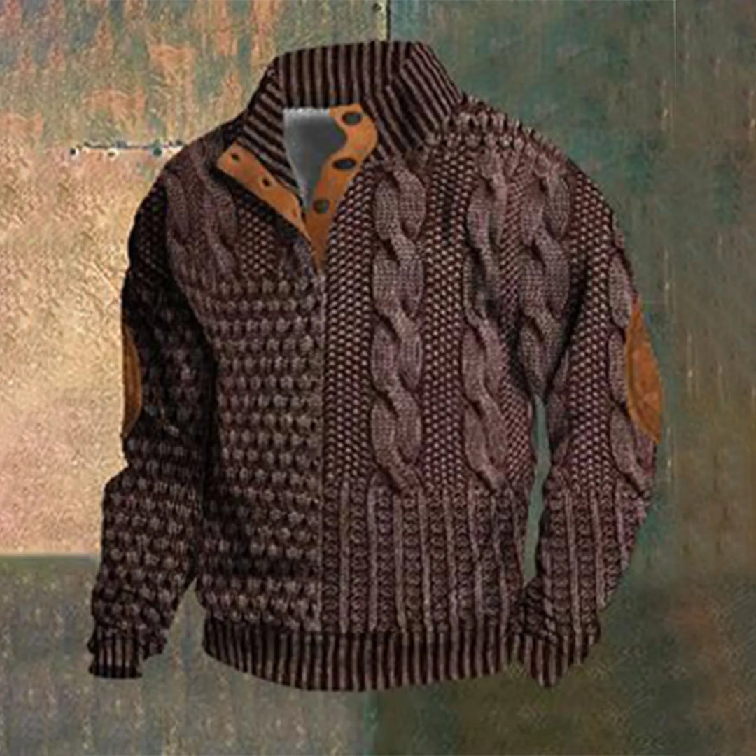 Casual Retro Kasjmier Trui voor Mannen
