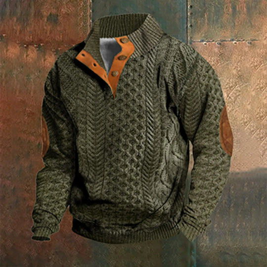 Casual Retro Kasjmier Trui voor Mannen