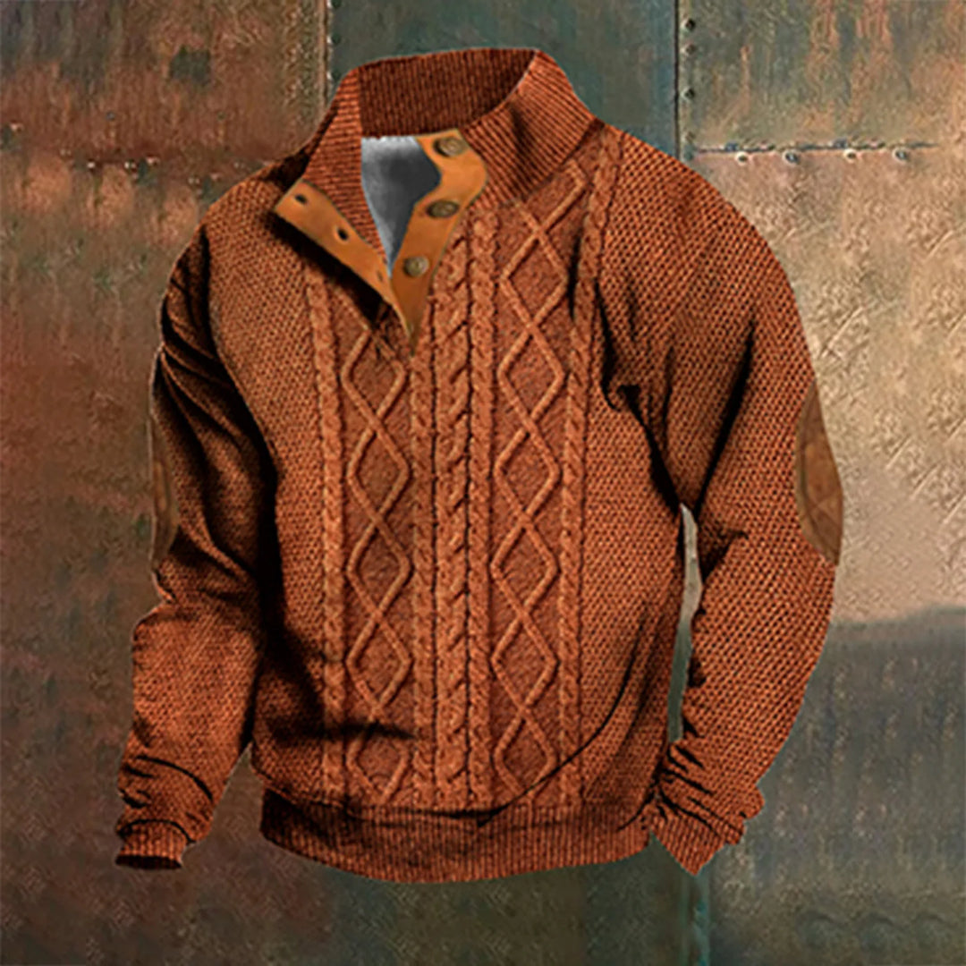 Casual Retro Kasjmier Trui voor Mannen