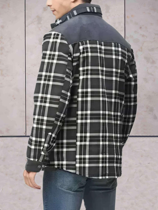 Geruite Jas met Fleece Voering voor Mannen