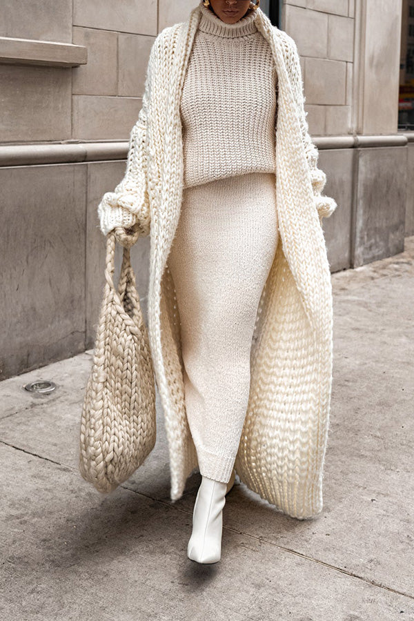 Chunky Gebreide Cardigan voor Vrouwen