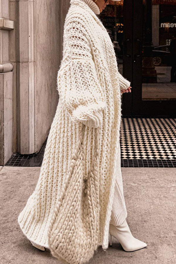 Chunky Gebreide Cardigan voor Vrouwen