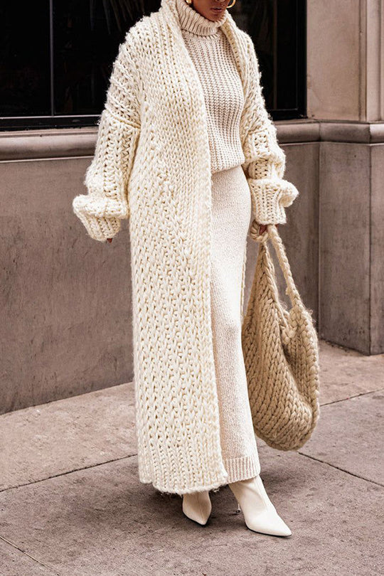 Chunky Gebreide Cardigan voor Vrouwen