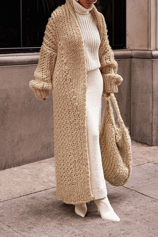 Chunky Gebreide Cardigan voor Vrouwen