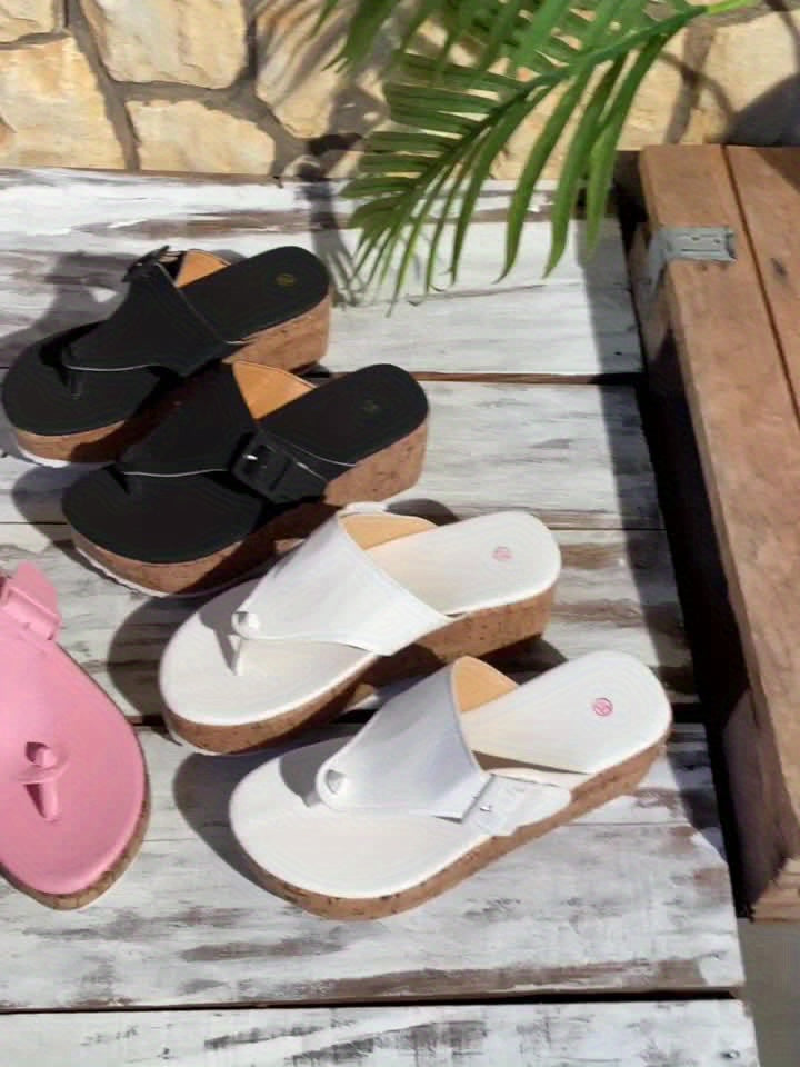 Witte Kurk Sleehak Sandalen voor Vrouwen