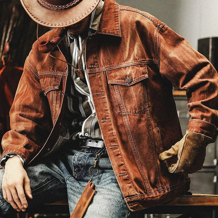 Cowboy Denim Jas voor Mannen