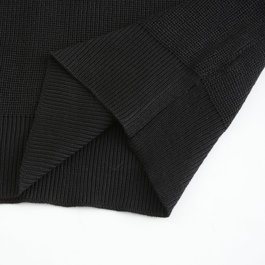 Casual Gebreide Half-Zip Trui met Kraag voor Mannen