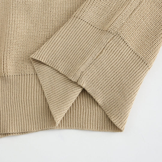 Casual Gebreide Half-Zip Trui met Kraag voor Mannen
