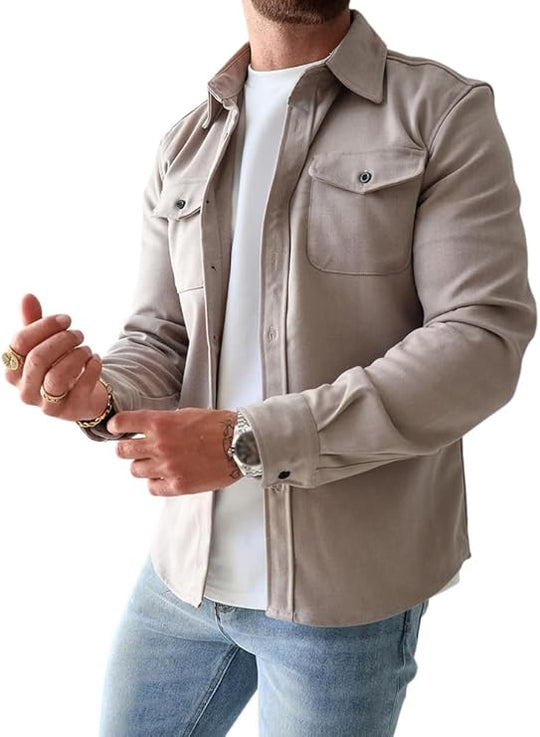 Stijlvolle Jas met Knoopsluiting voor Mannen