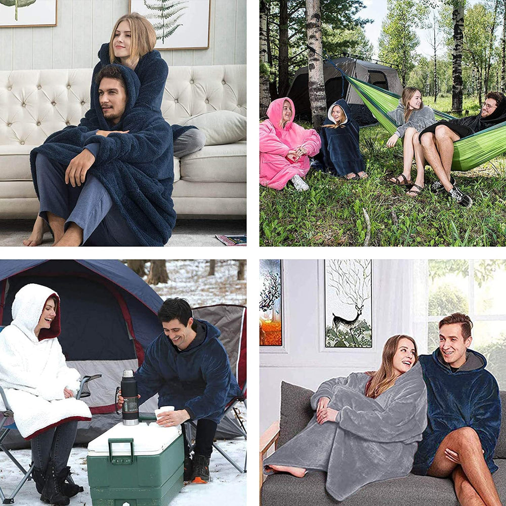 Gezellige Deken Hoodie voor Vrouwen en Mannen
